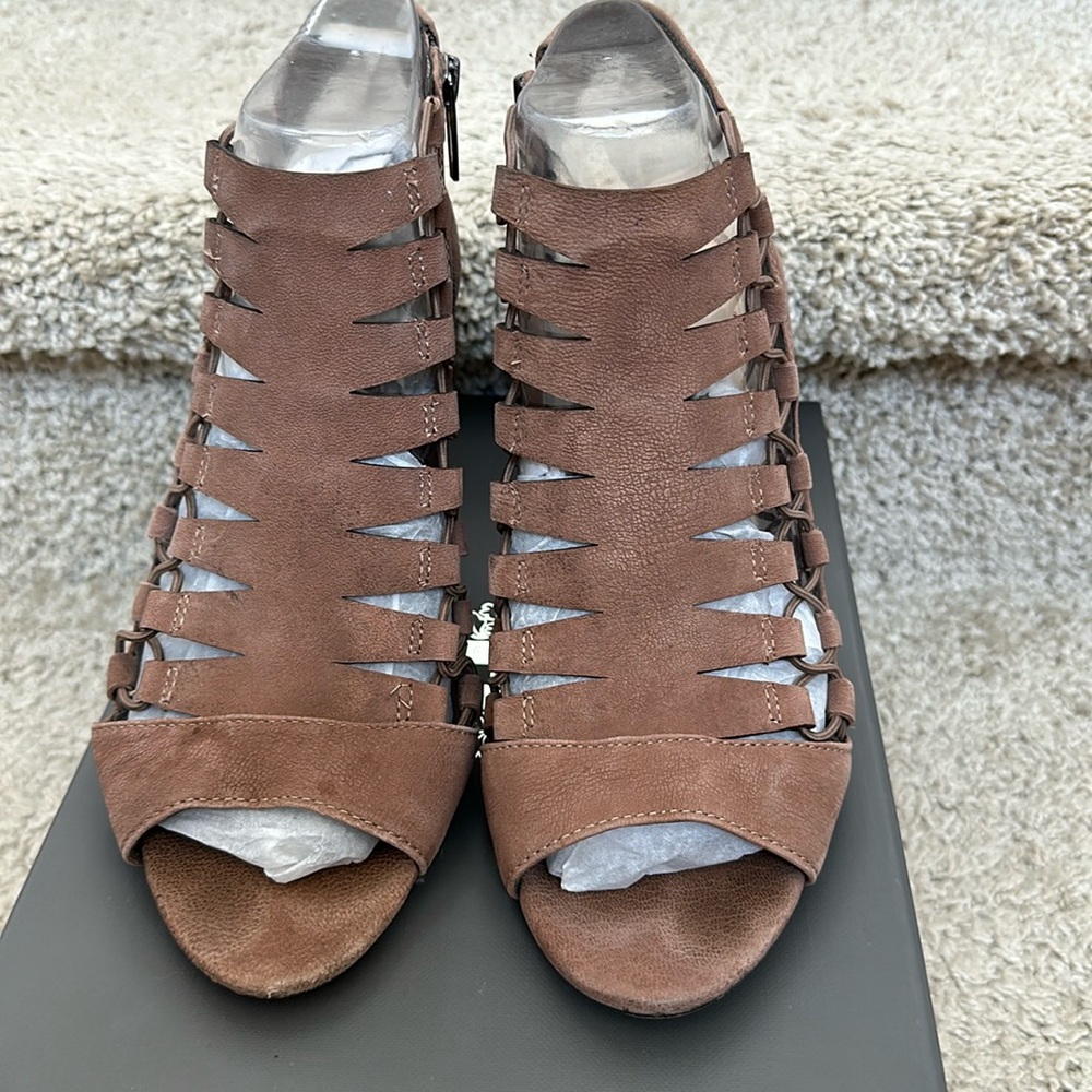 Vince Camuto gladiator wedge heel